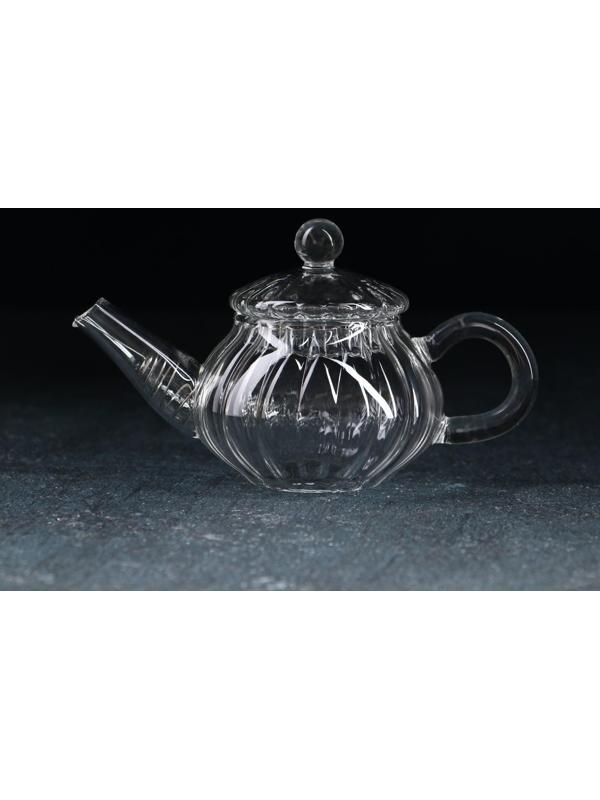 Чайник стеклянный заварочный с металлическим ситом «Дафна», 120 мл