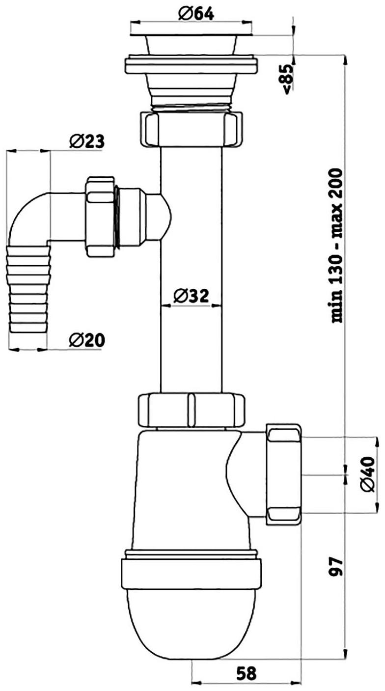 Сифон для раковины 