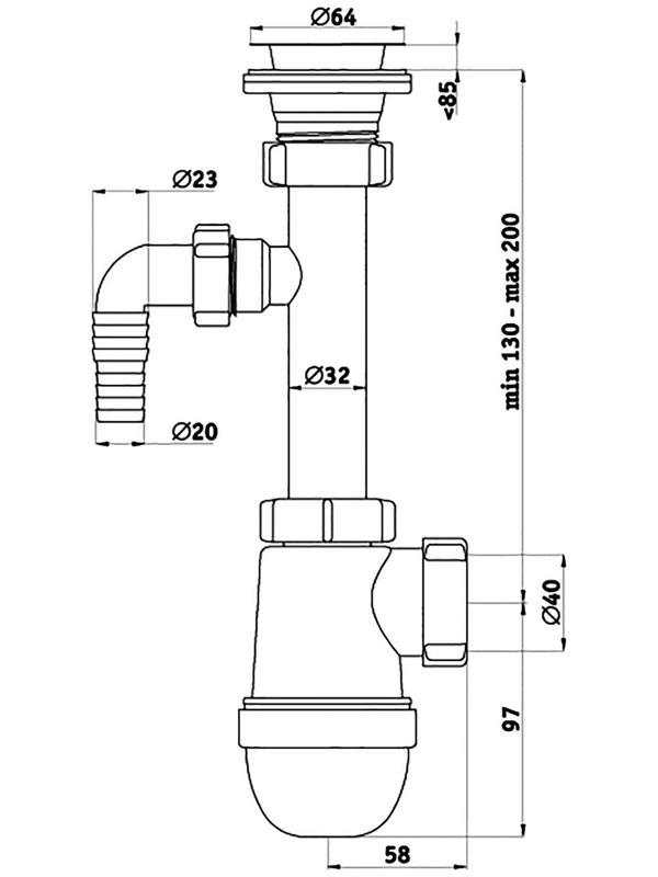 Сифон для раковины 
