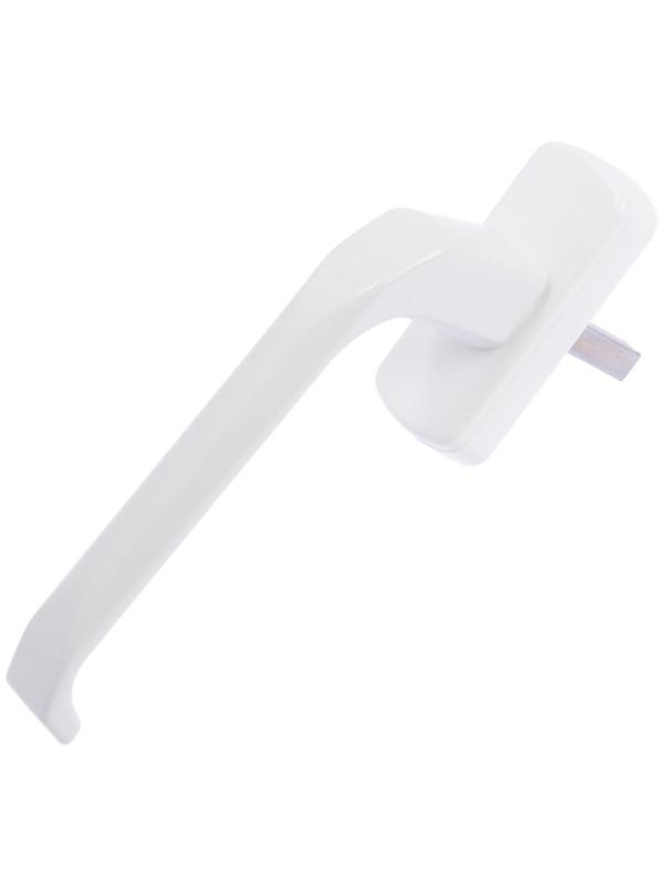 Ручка оконная, металлическая, белая