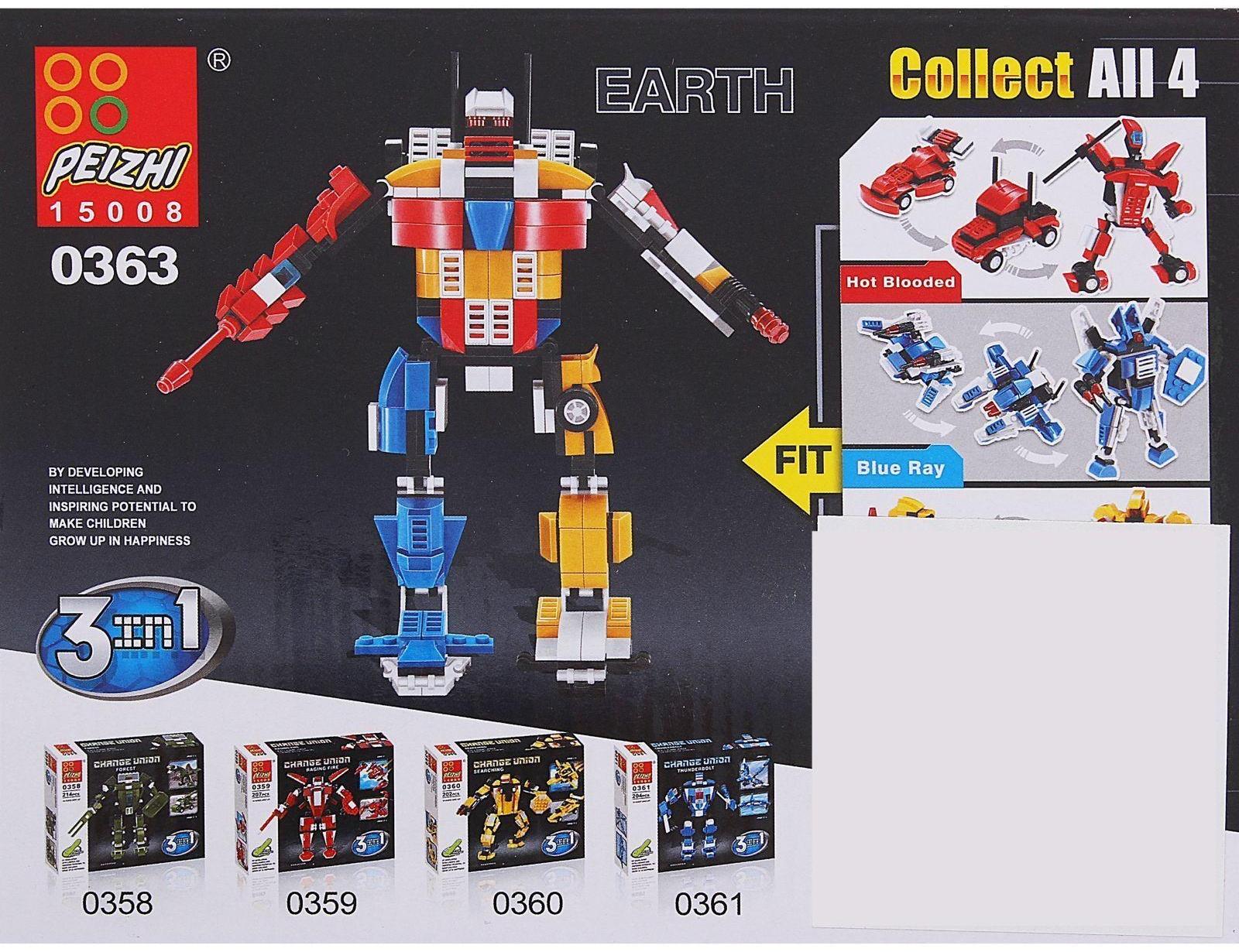 Конструктор «Робот», 106 деталей, 3 варианта сборки