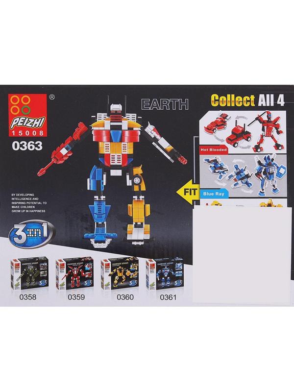 Конструктор «Робот», 106 деталей, 3 варианта сборки