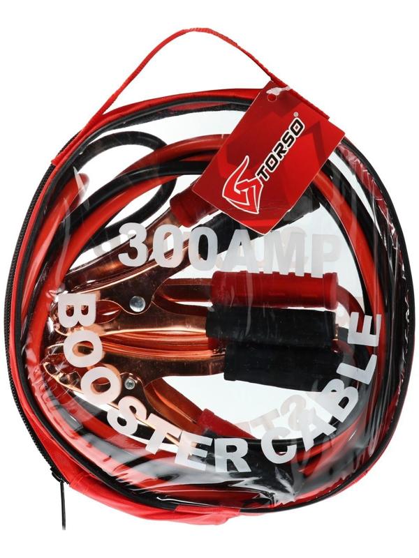 Провода пусковые TORSO, 300 А, -30°/+80°, 2.5 м, 12/24 В