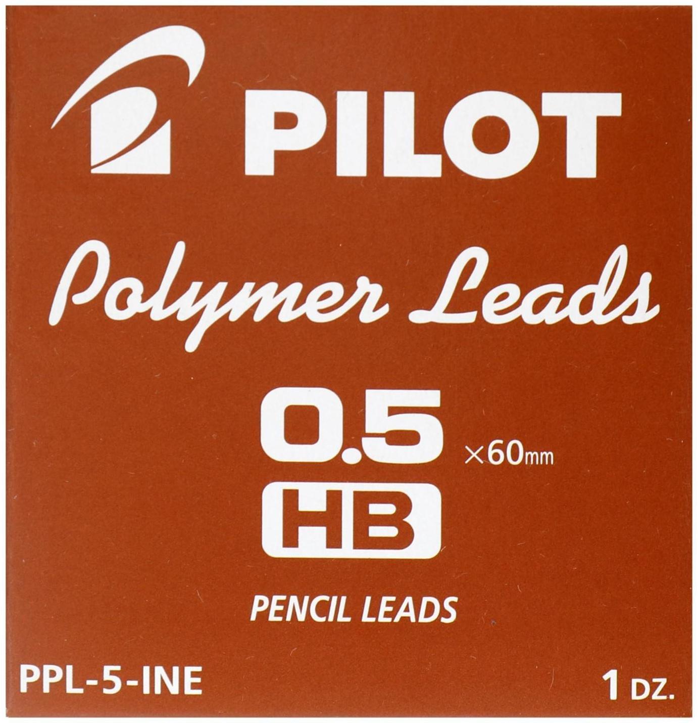 Набор грифелей для механических карандашей Pilot PPL, 12 штук, 0,5 мм