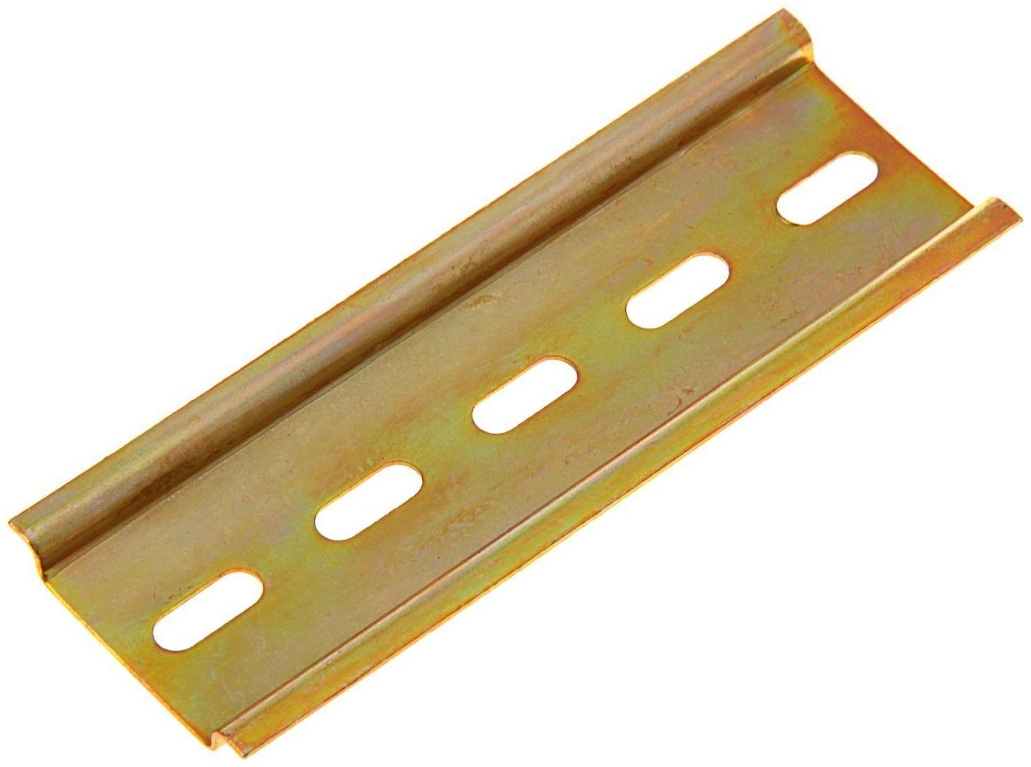 DIN-рейка L 100, оцинкованная, цвет желтый