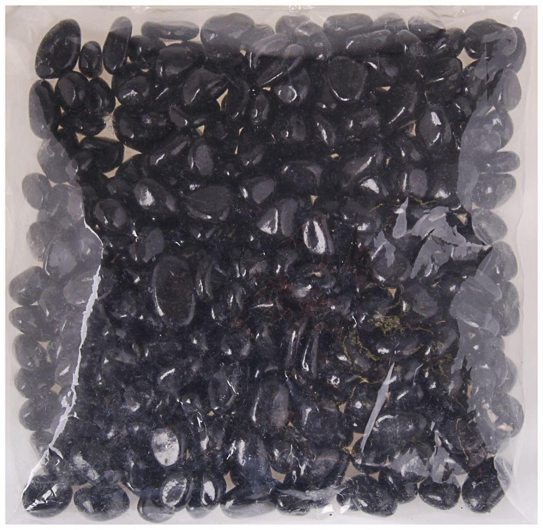 Грунт для аквариума «Галька цветная» фр 8-12 мм, чёрный,  800 г