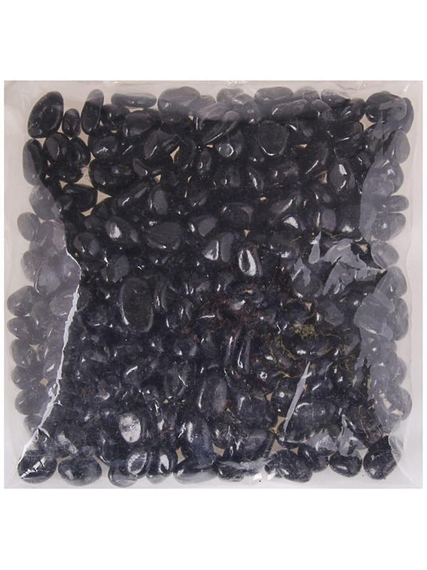 Грунт для аквариума «Галька цветная» фр 8-12 мм, чёрный,  800 г