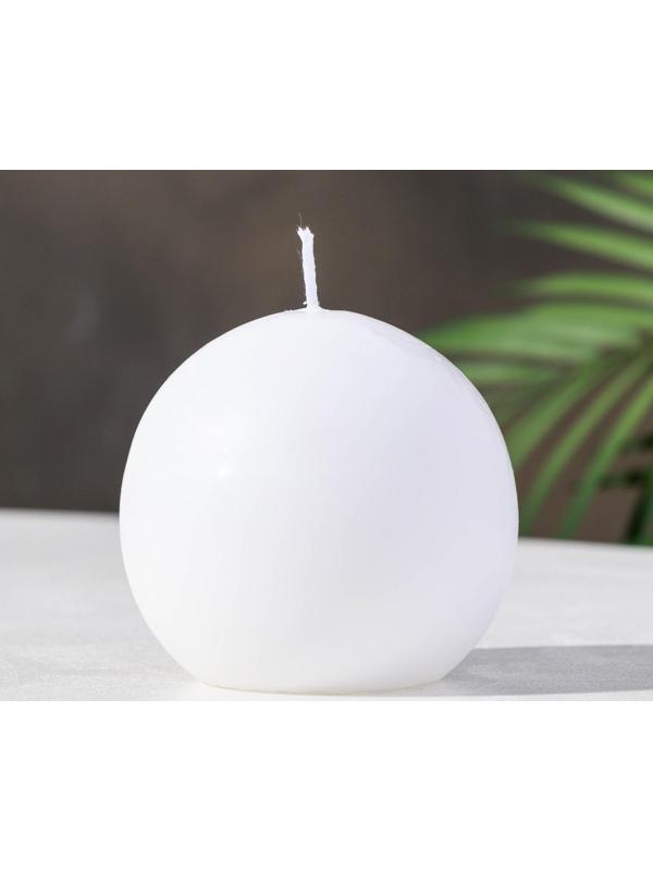 Свеча-шар, 5,5 см, 9 ч, 97 г, белая