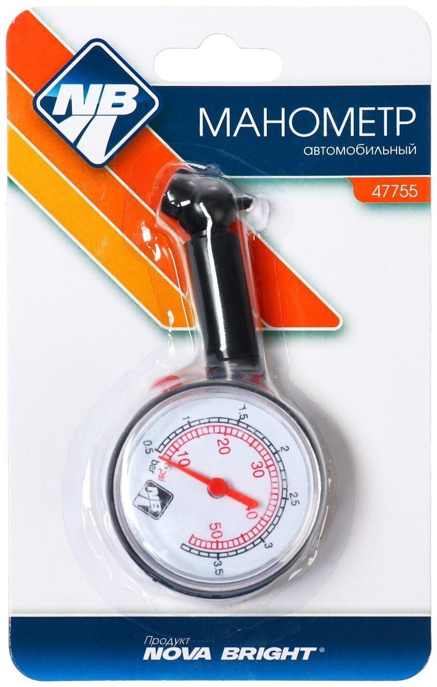 Манометр Nova Bright, механический, до 3.5 атм