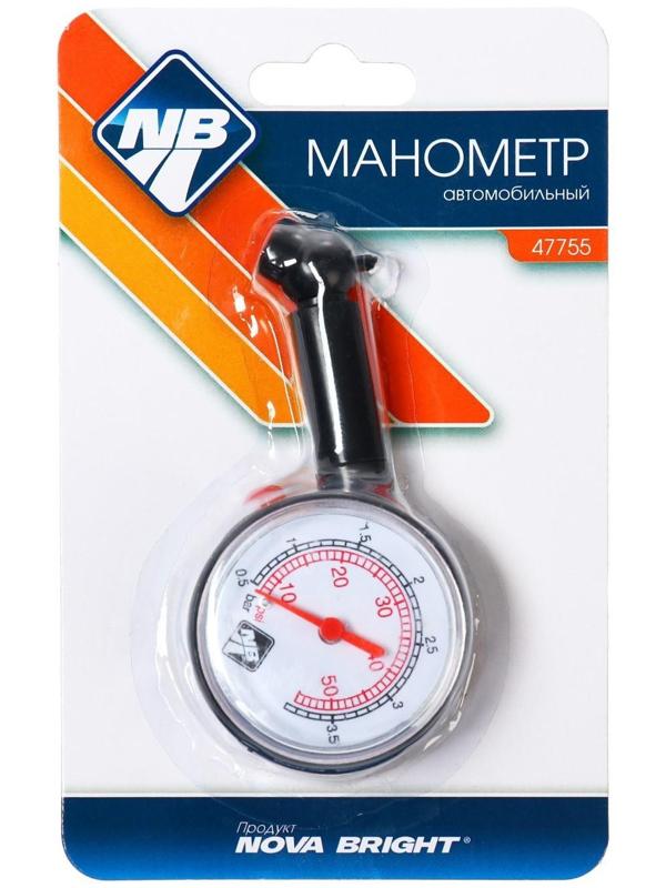 Манометр Nova Bright, механический, до 3.5 атм