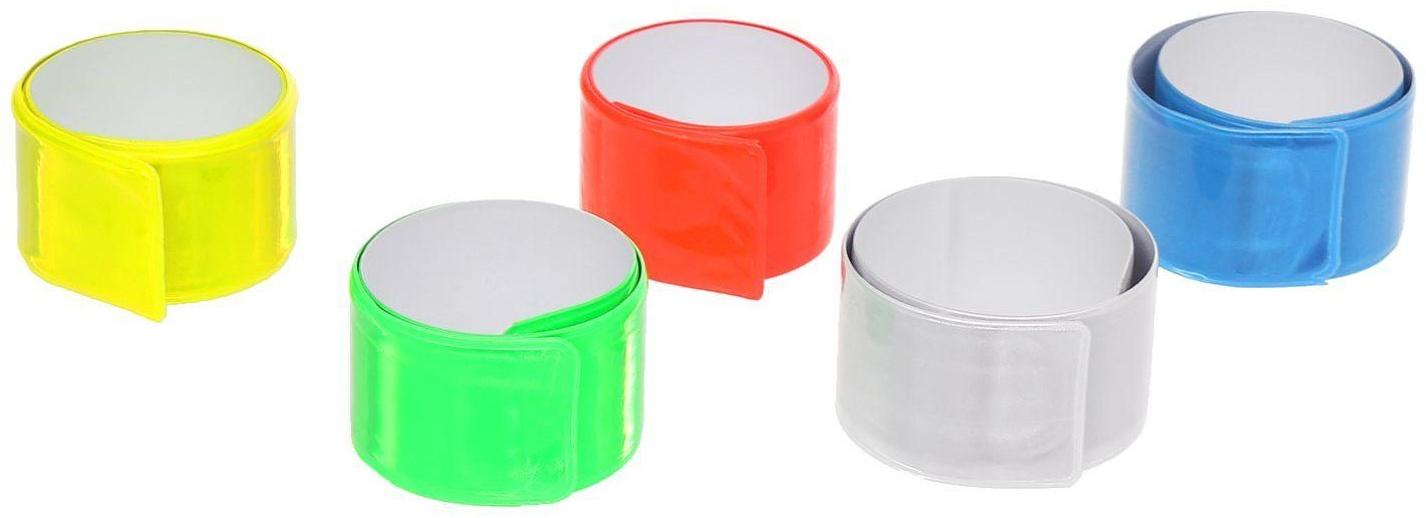 Браслет светоотражающий, 30 см, цвета МИКС