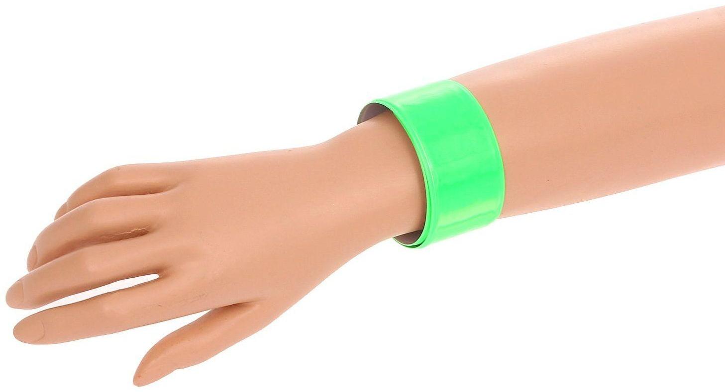 Браслет светоотражающий, 30 см, цвета МИКС