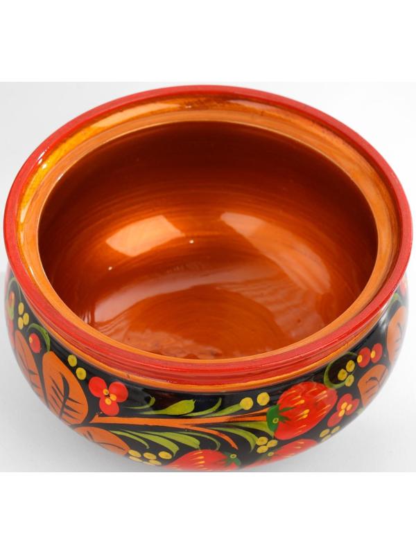 Сахарница, большая, 15×10 см, хохлома