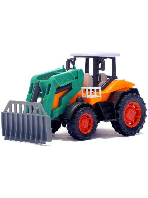 Трактор инерционный «Фермер», с прицепом и животными, МИКС