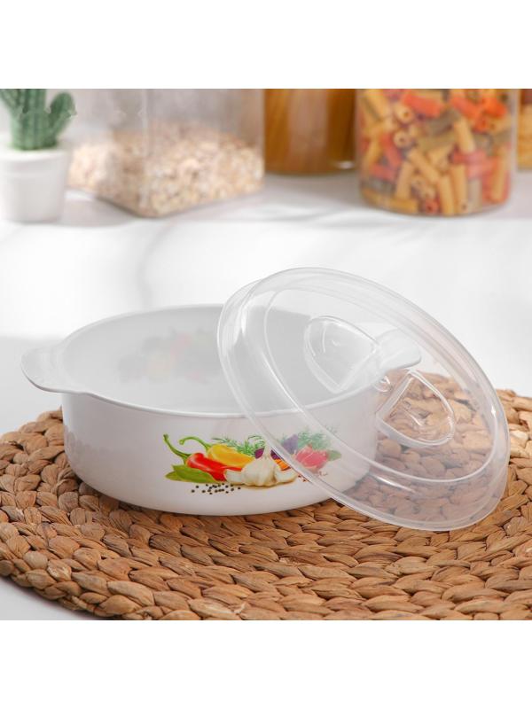 Кастрюля для СВЧ-печи, 1,2 л, цвет МИКС