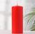 Свеча - цилиндр, 7х17 см, 50 ч, 515 г, красная