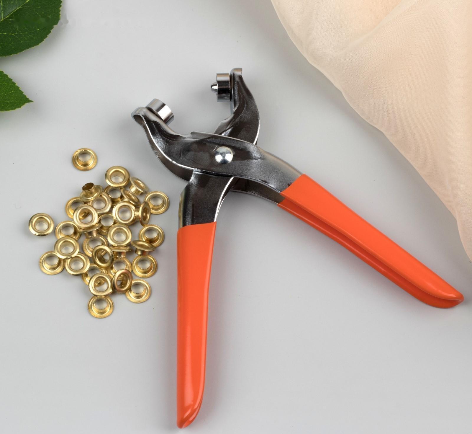 Щипцы для установки блочек, с блочками, d = 6 мм, цвет золотой