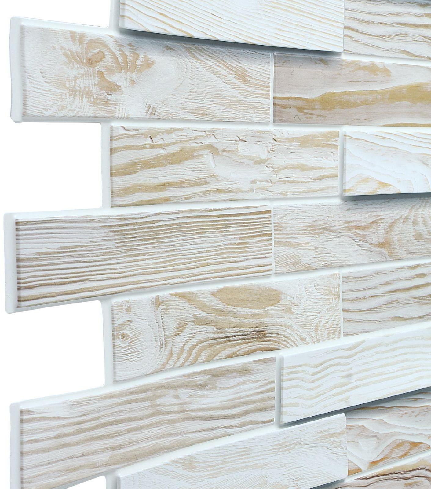 Панель ПВХ Дерево Дуб беленый 980*480