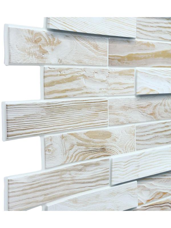 Панель ПВХ Дерево Дуб беленый 980*480