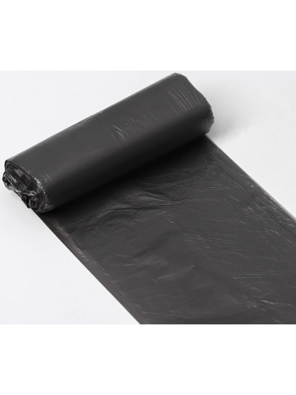 Мешки для мусора Доляна «Стандарт», 30 л, 5 мкм, 45×54 см, ПНД, 20 шт, цвет чёрный