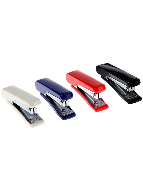 Степлер Kangaro HS-10H №10, до 20 листов, встроенный антистеплер, 50 скоб, микс