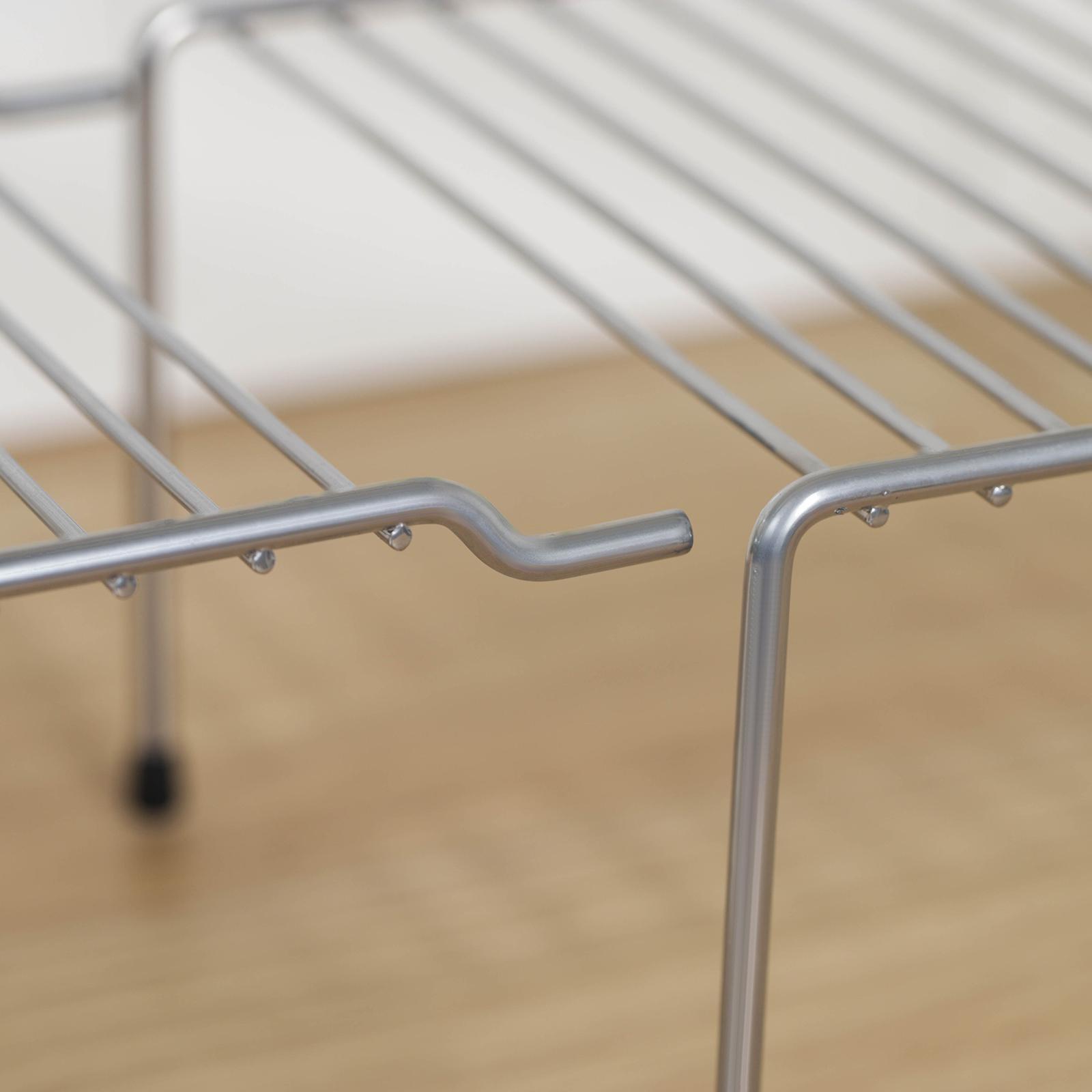 Полка раздвижная для шкафа, 36-62×22×15, цвет хром