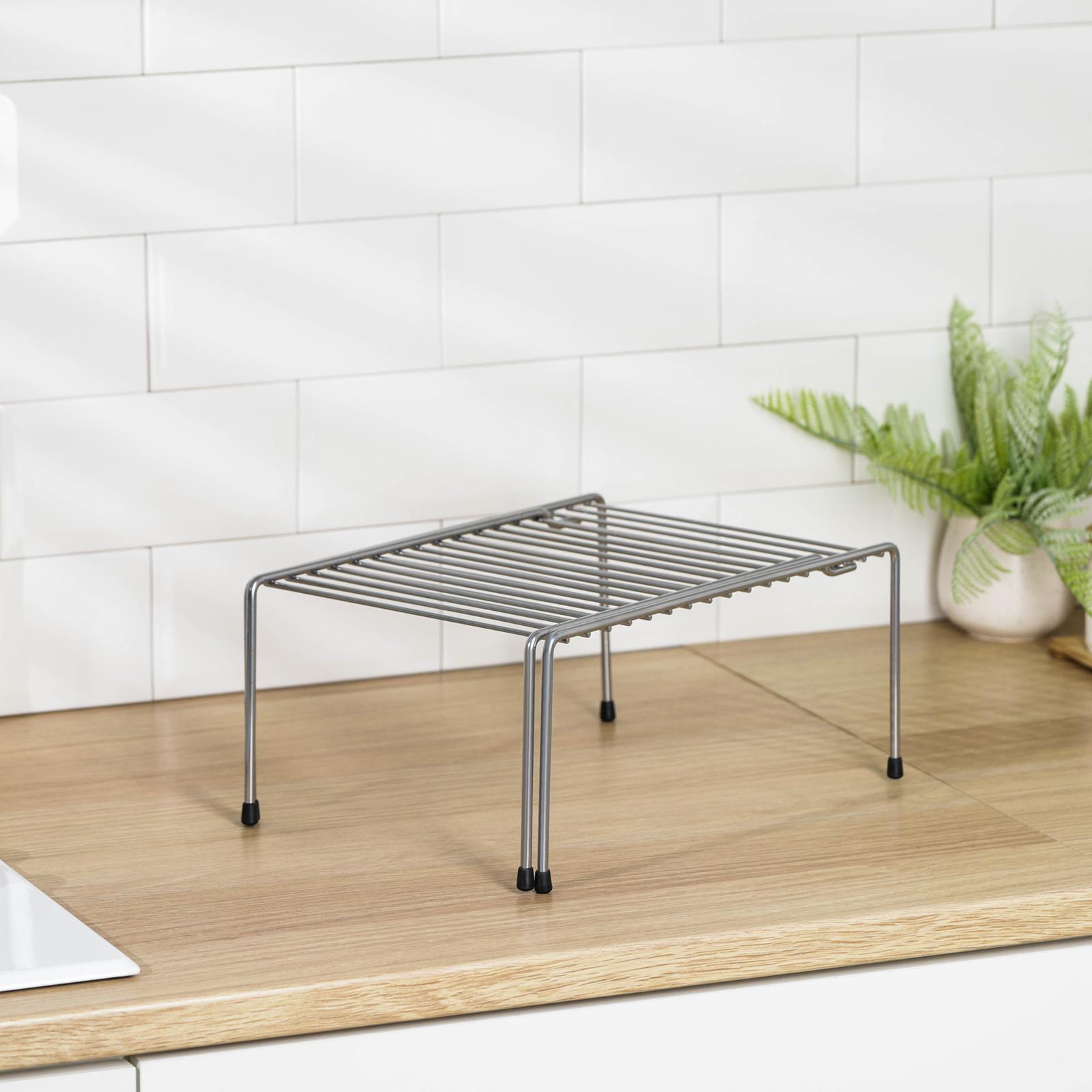 Полка раздвижная для шкафа, 36-62×22×15, цвет хром