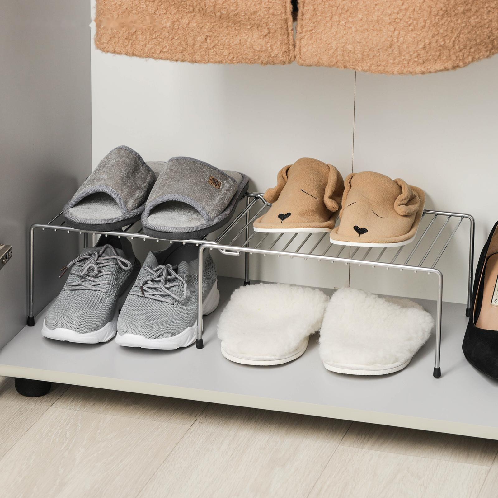 Полка раздвижная для шкафа, 36-62×22×15, цвет хром