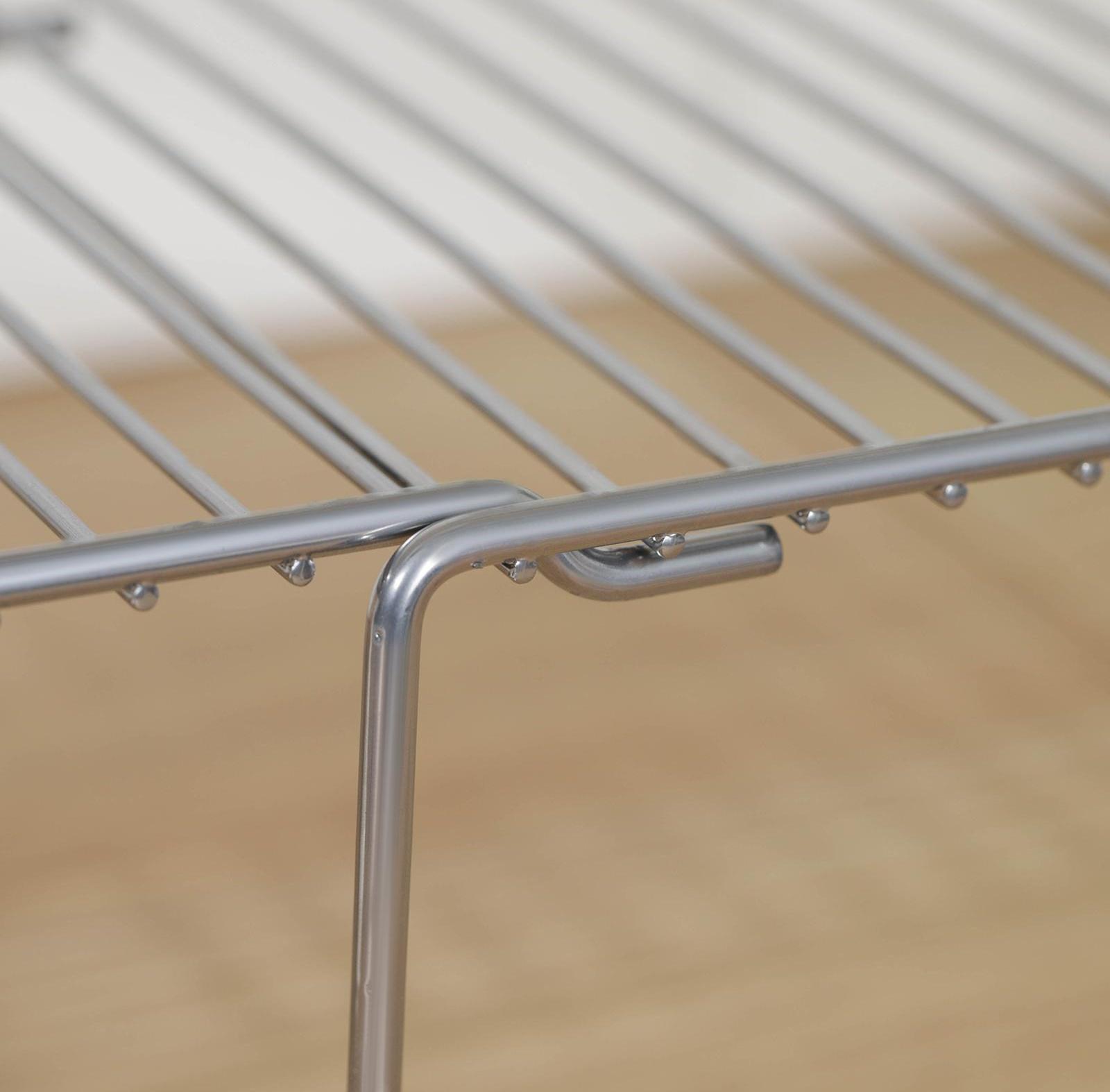 Полка раздвижная для шкафа, 36-62×22×15, цвет хром