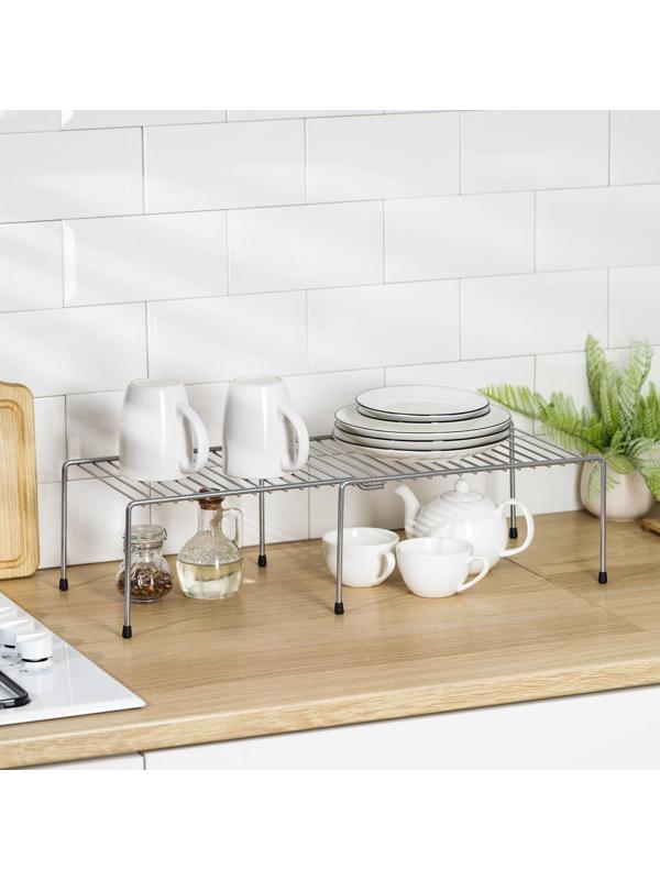 Полка раздвижная для шкафа, 36-62×22×15, цвет хром