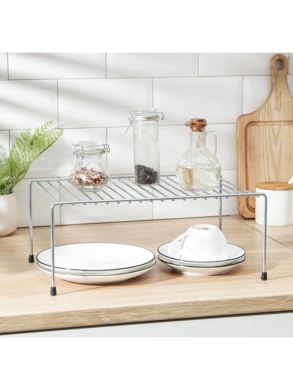 Полка для шкафа, 35,5×22×13, цвет хром