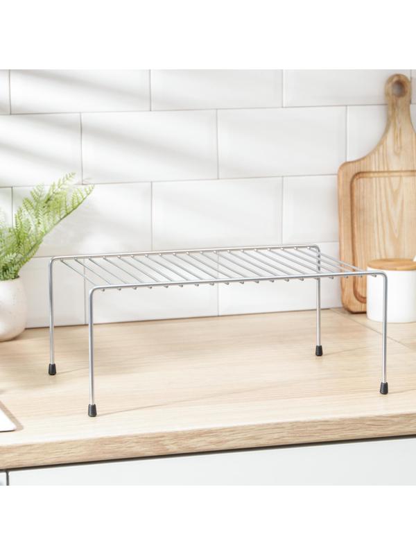 Полка для шкафа, 35,5×22×13, цвет хром