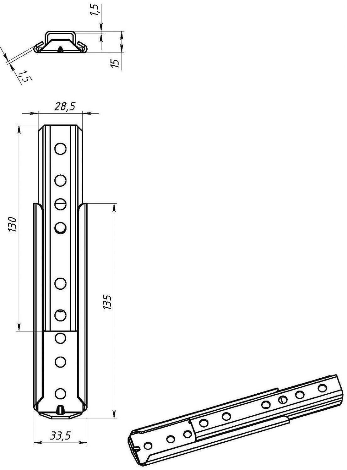 Соединитель 548, оцинкованный