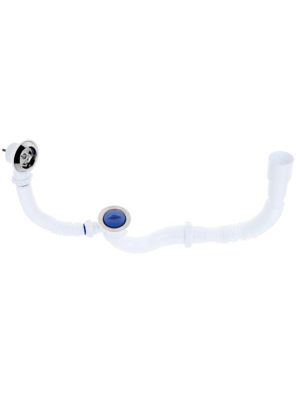 Сифон для ванны Aquant, с выпуском и переливом, с гибкой трубой 40х40/50 мм