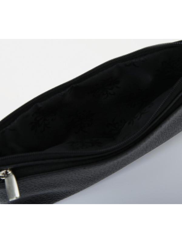 Кошелёк на молнии, цвет чёрный