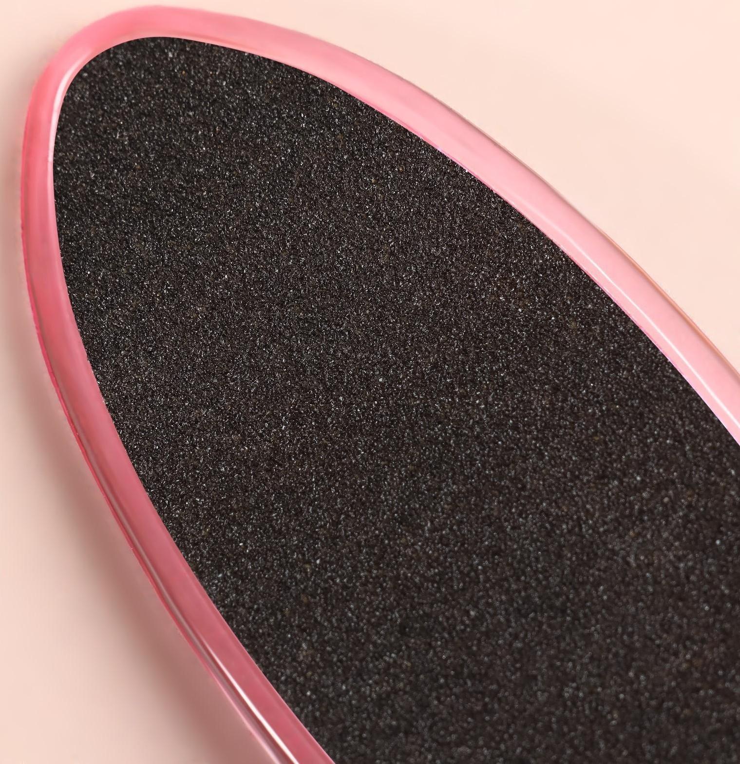 Тёрка для ног, наждачная, эргономичная форма, двусторонняя, 20 см, цвет МИКС