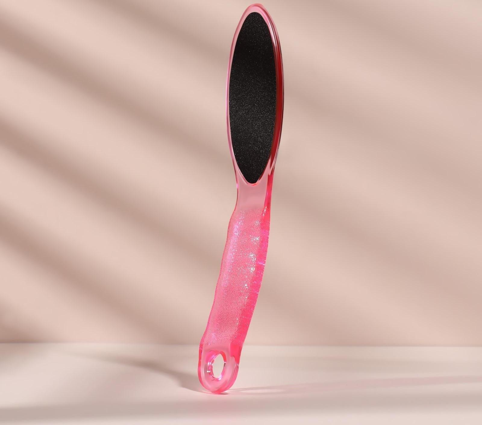 Тёрка для ног, наждачная, эргономичная форма, двусторонняя, 20 см, цвет МИКС