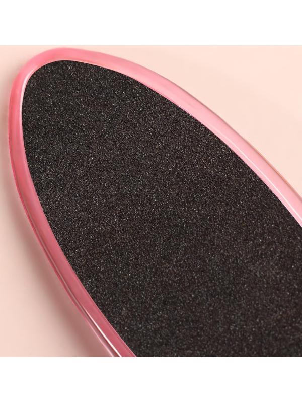 Тёрка для ног, наждачная, эргономичная форма, двусторонняя, 20 см, цвет МИКС