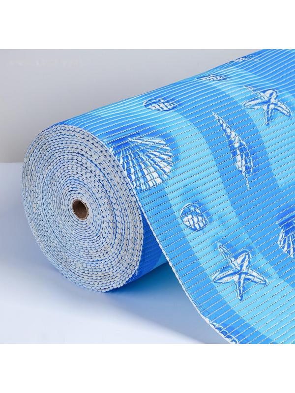 Коврик ПВХ «Прибой«, 0,80×15 м, цвет голубой