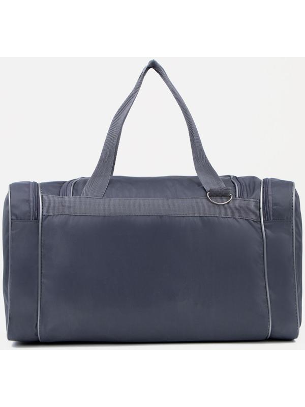 Сумка спортивная, отдел на молнии, 3 наружных кармана, длинный ремень, цвет серый