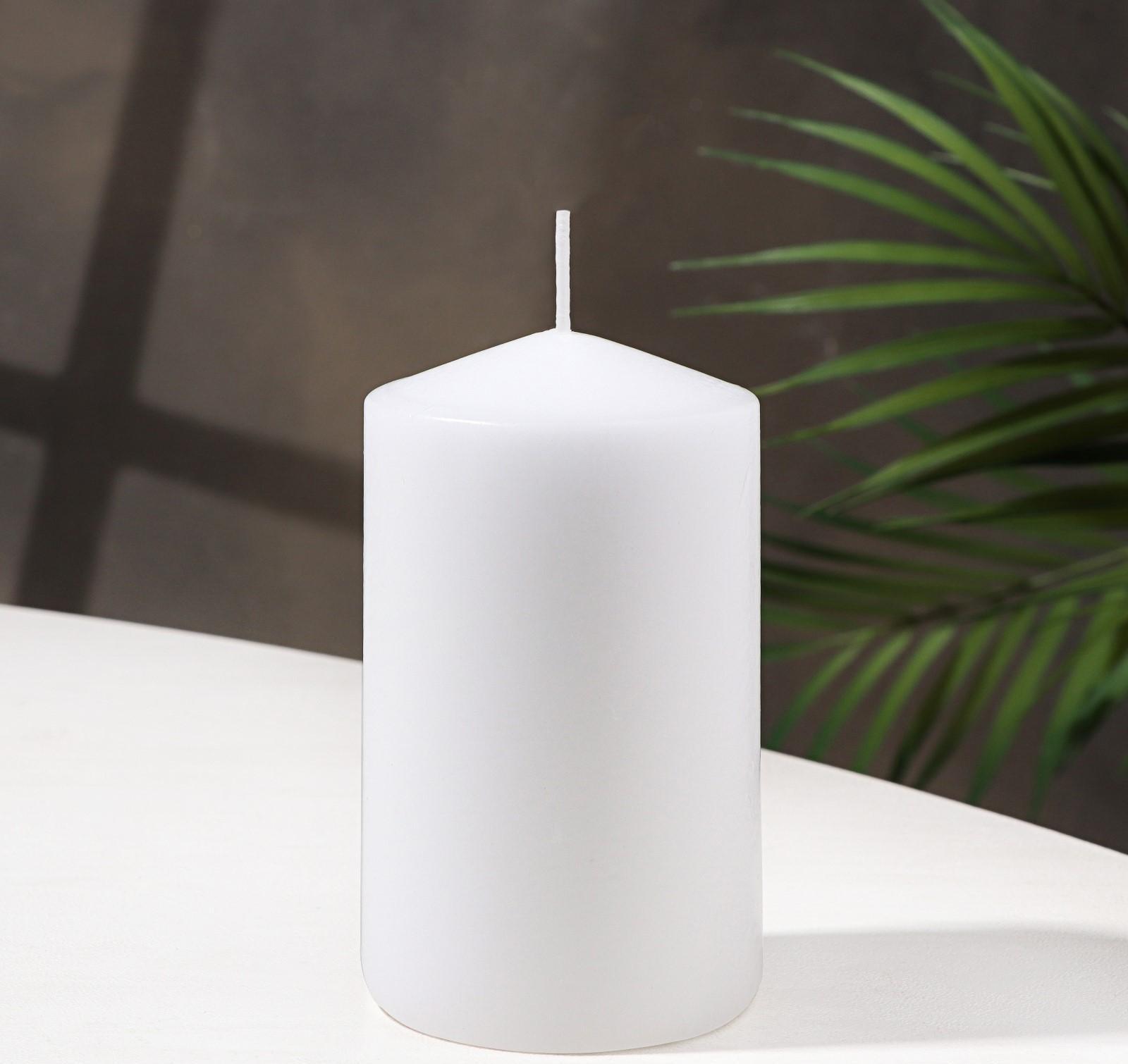 Свеча классическая 7х12 см, белая