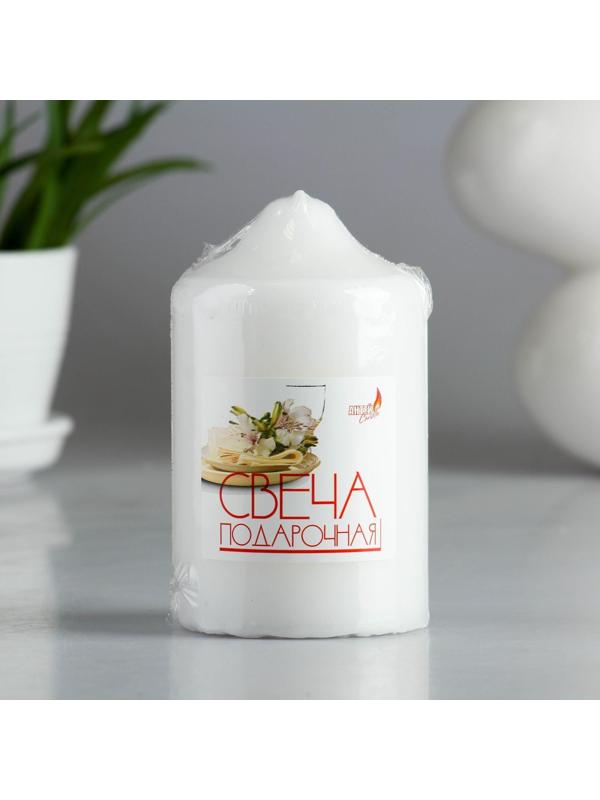 Свеча классическая 7х12 см, белая