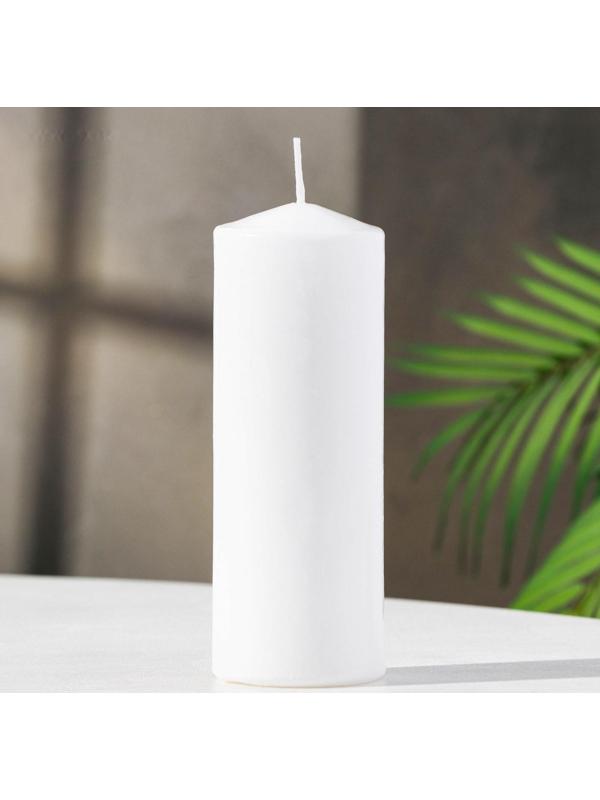 Свеча - цилиндр, 5х15 см белая