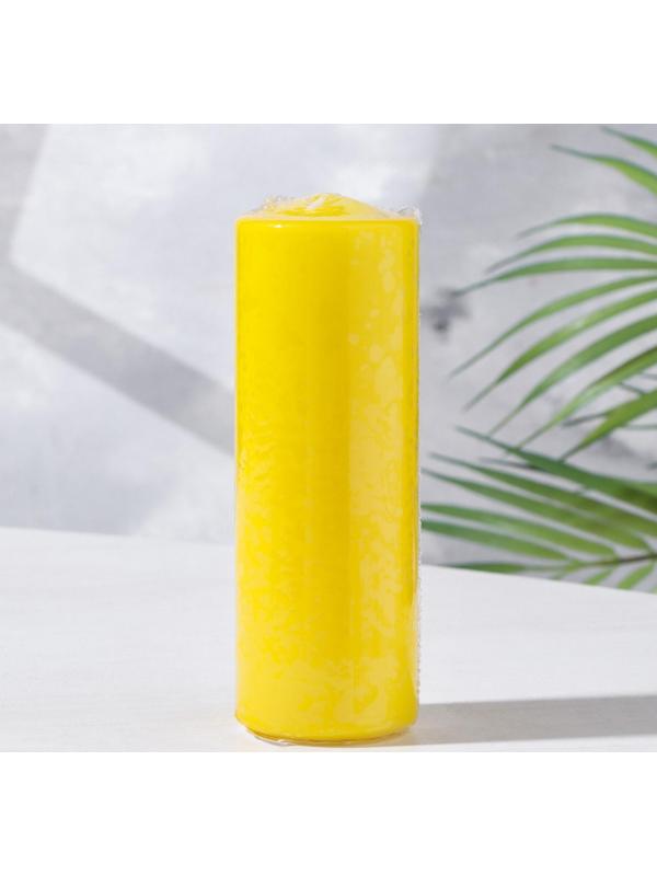 Свеча классическая 5х15 см, желтая