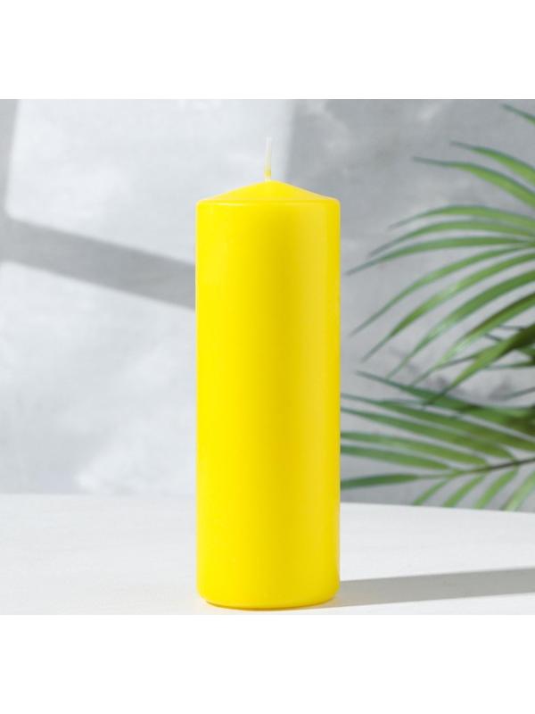 Свеча классическая 5х15 см, желтая