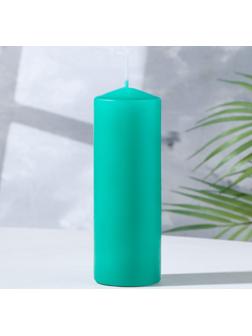Свеча классическая 5х15 см, зеленая