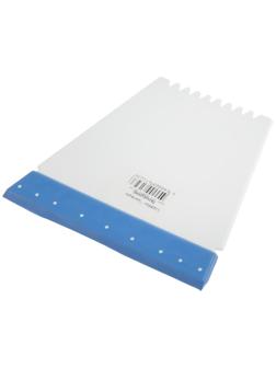 Скребок Трапеция, бело-синий