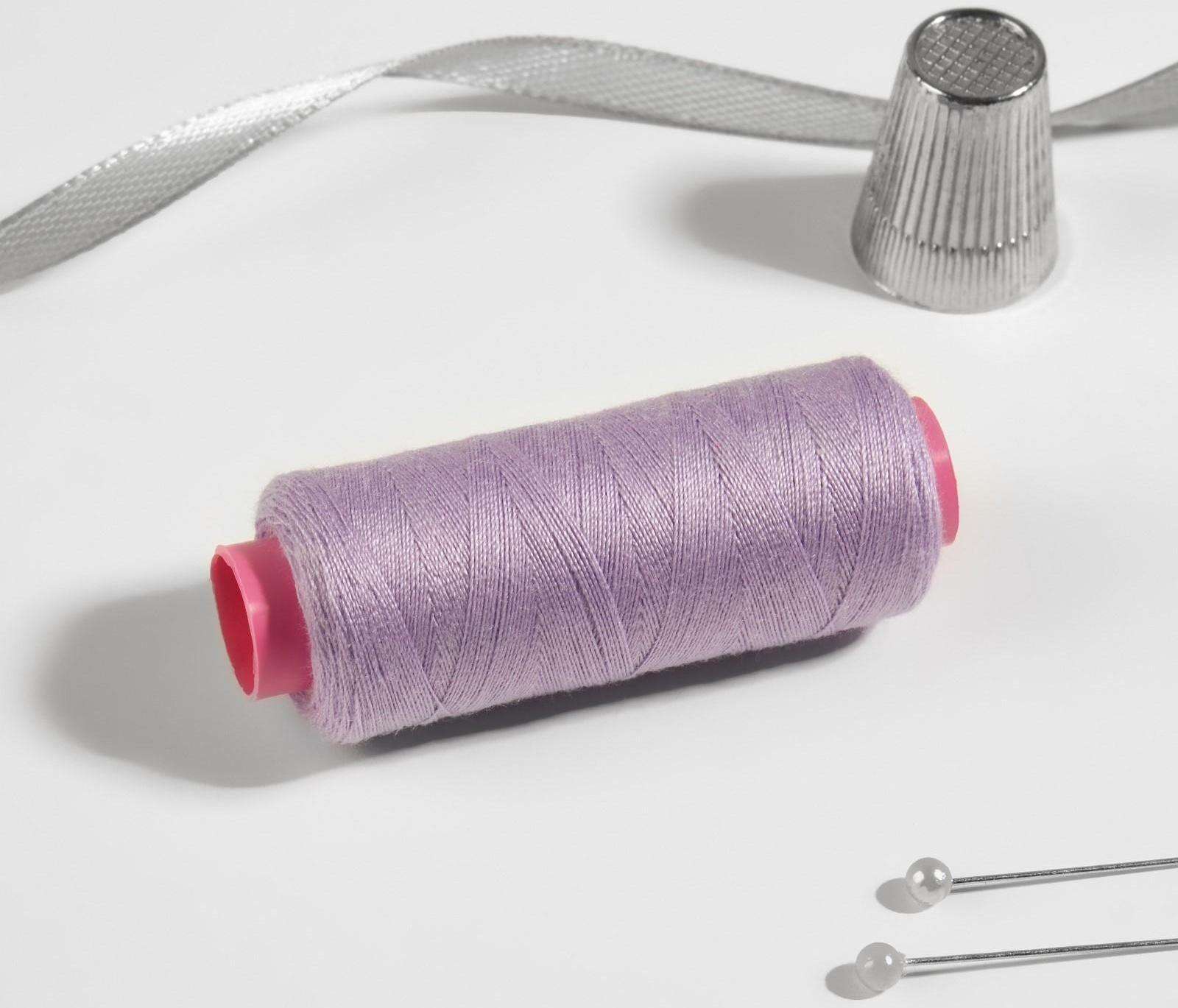Нитки 40/2, 200 м, цвет светло-сиреневый