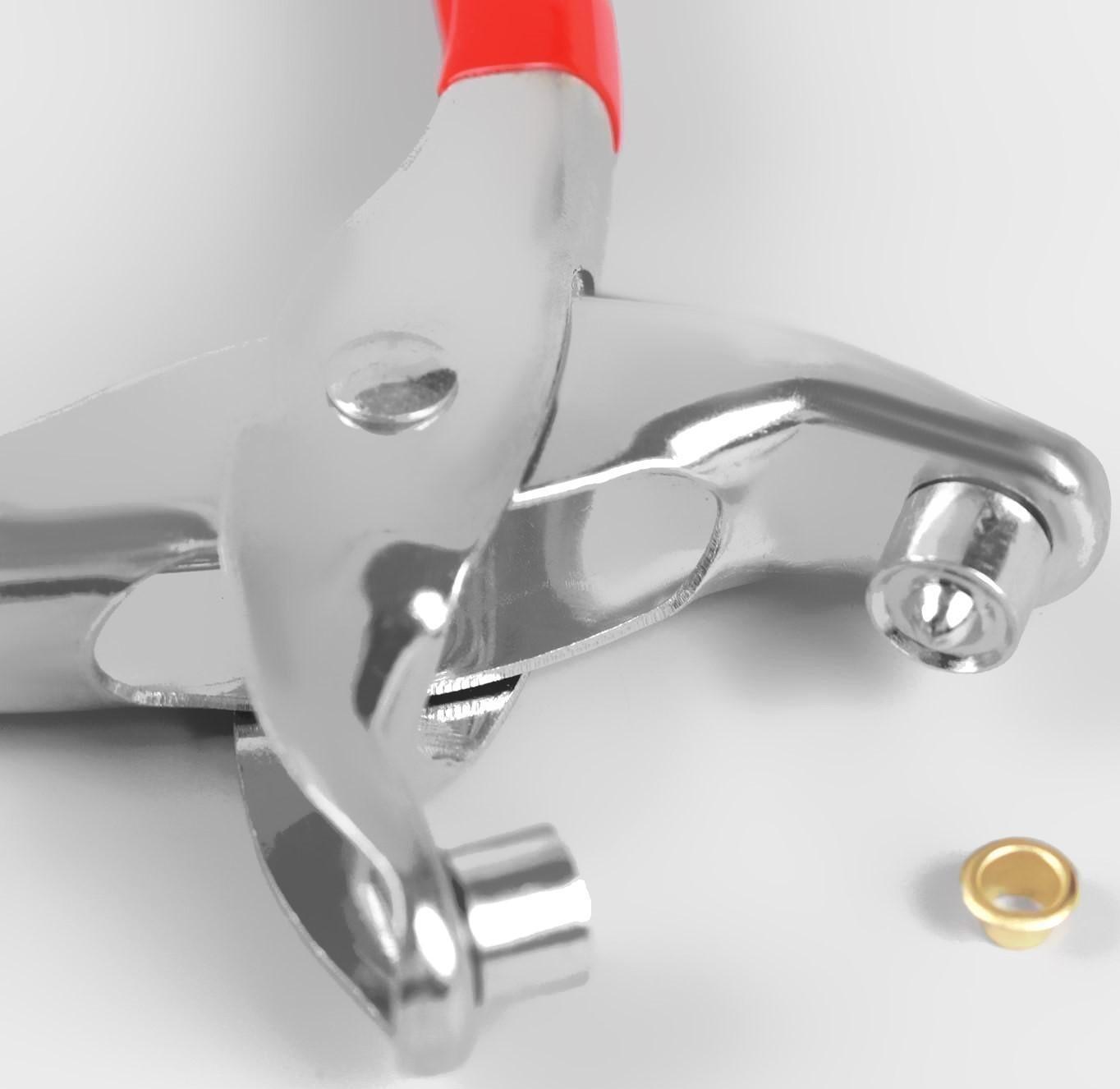 Щипцы для установки блочек, с блочками, 100 шт, d = 0,7/0,4 см, 14 × 8 см