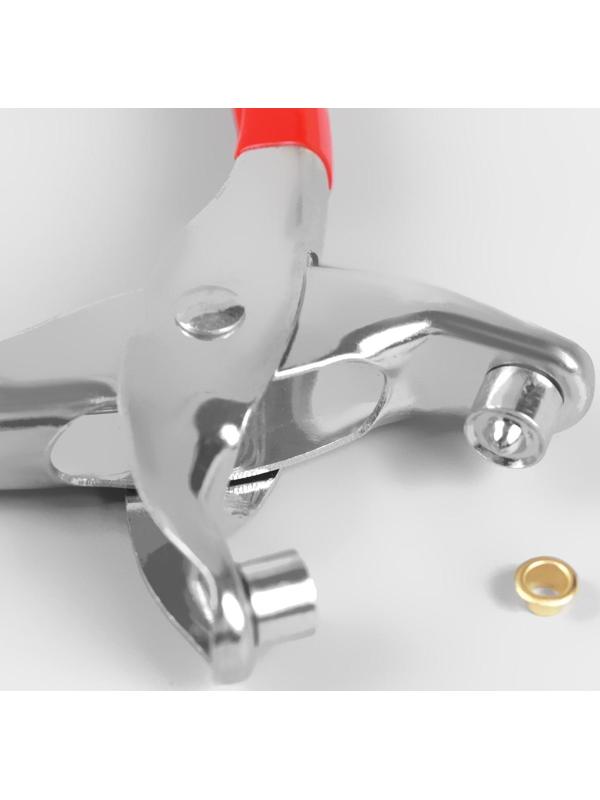 Щипцы для установки блочек, с блочками, 100 шт, d = 0,7/0,4 см, 14 × 8 см